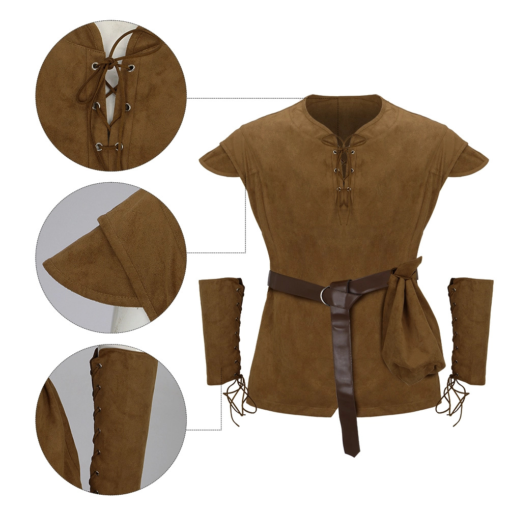 Men's Medieval Lace Up Tunic S - Men'S Viking Accessories recension och pris