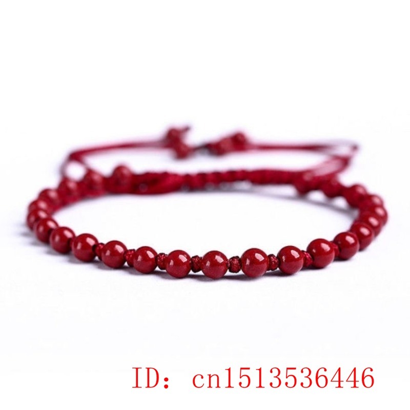 Customized Natural Red Cinnaba - Bracelet Beaded Men recension och pris