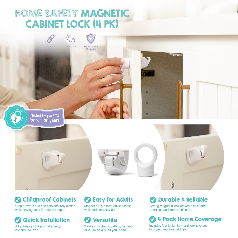 Magnetic Child Safety Locks fo - Men Accessories Drawer recension och pris