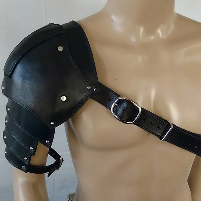 Medieval Leather Shoulder Armo - Men'S Viking Accessories recension och pris