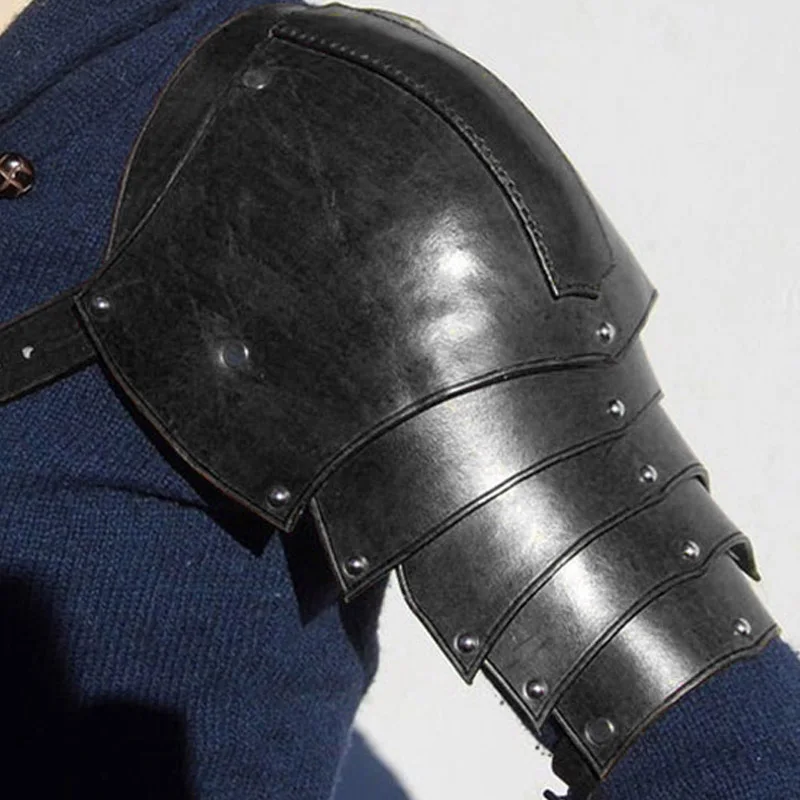 Medieval Leather Shoulder Armo - Men'S Viking Accessories recension och pris