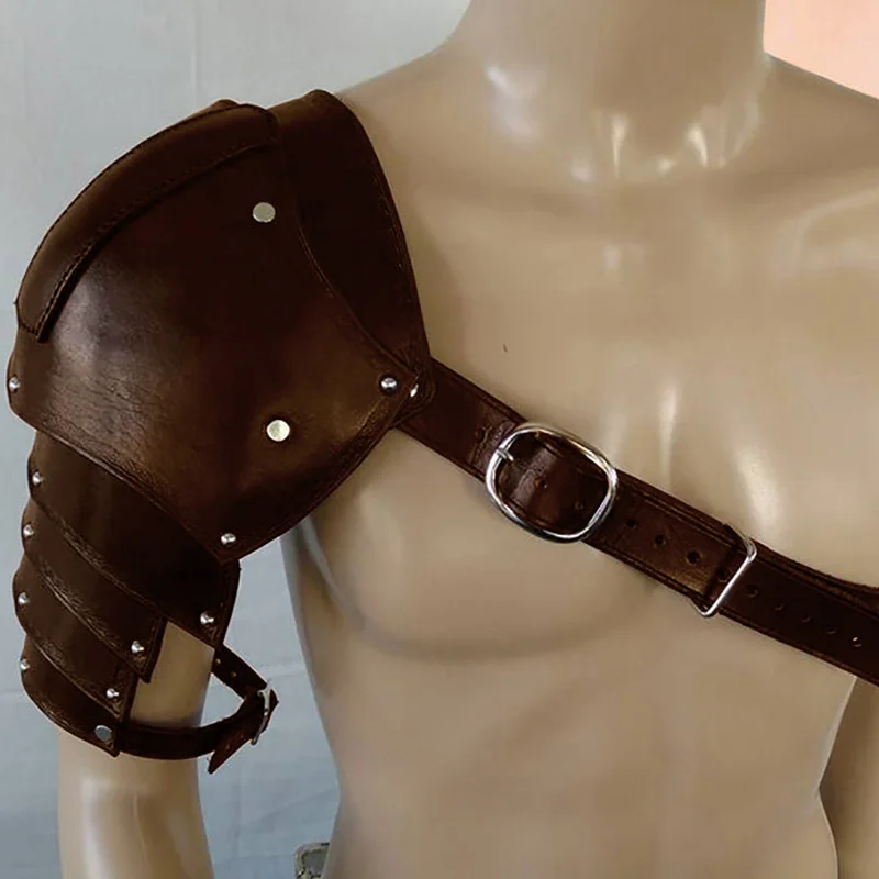 Medieval Leather Shoulder Armo - Men'S Viking Accessories recension och pris