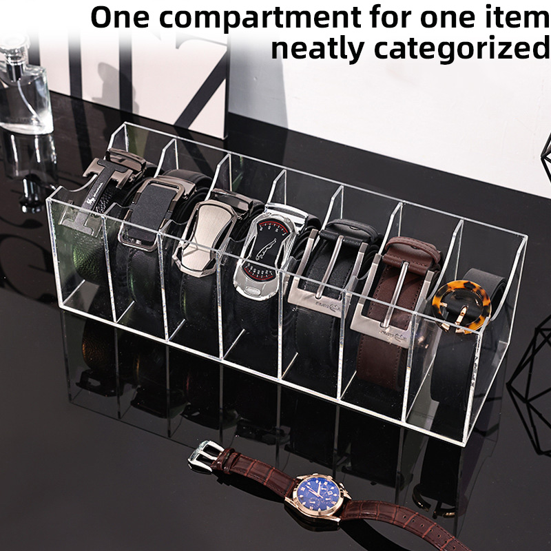 Clear Acrylic Belt Organizer w - Men Accessories Drawer recension och pris