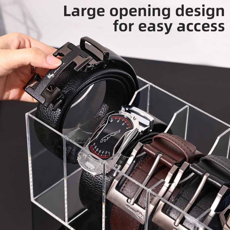 Clear Acrylic Belt Organizer w - Men Accessories Drawer recension och pris