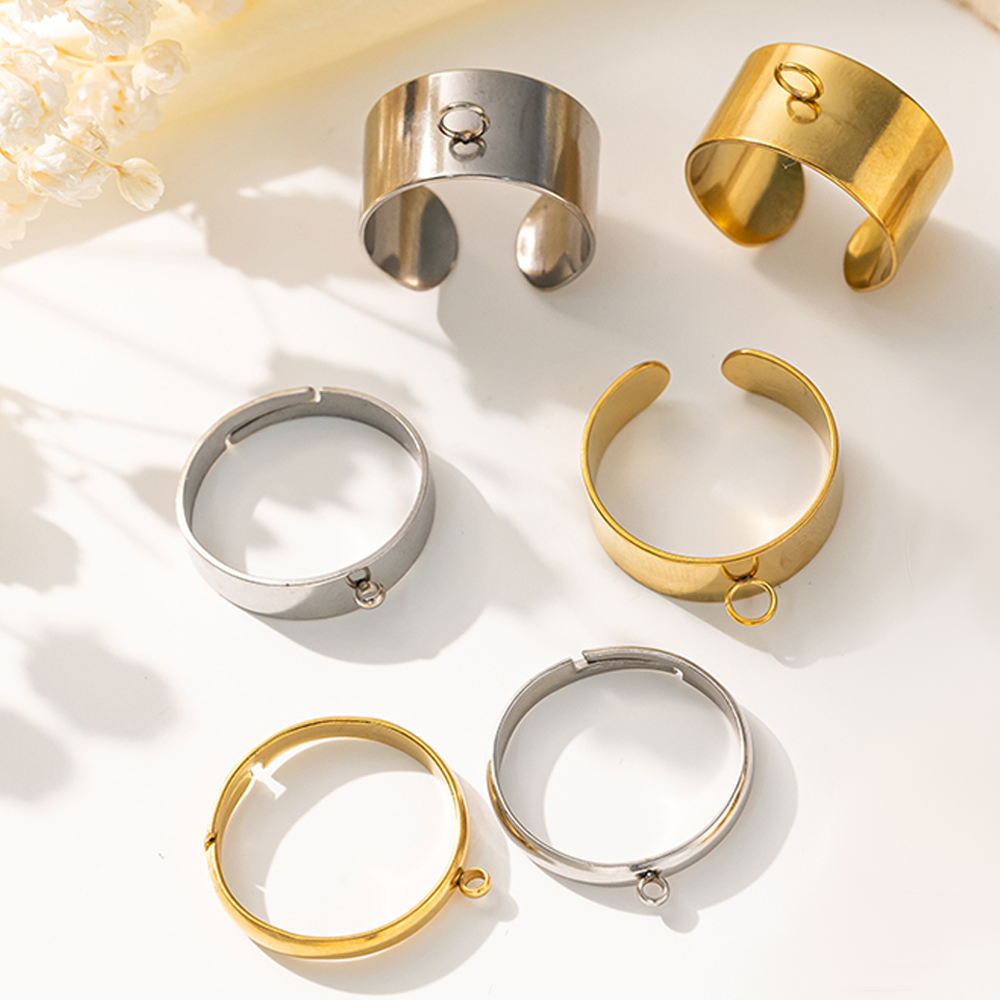5pcs/Lot Stainless Steel Gold  - Young Men'S Accessories recension och pris