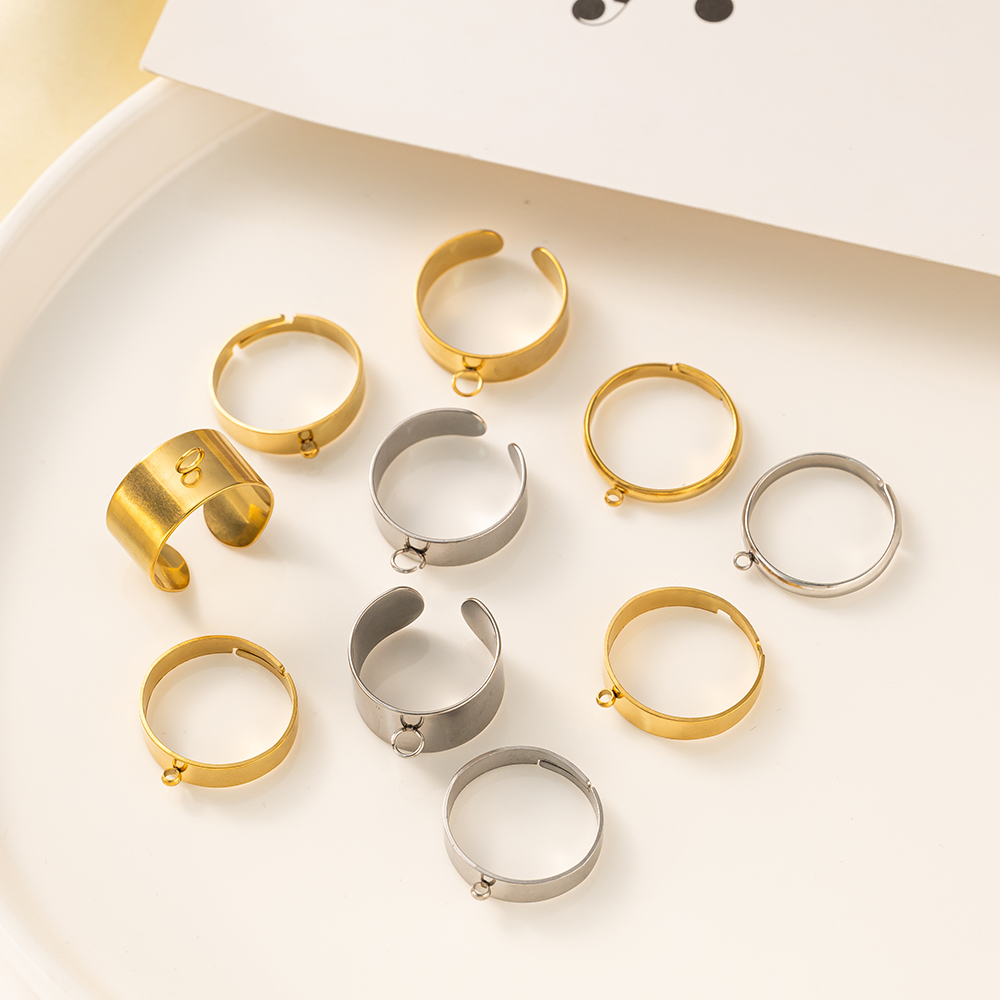 5pcs/Lot Stainless Steel Gold  - Young Men'S Accessories recension och pris