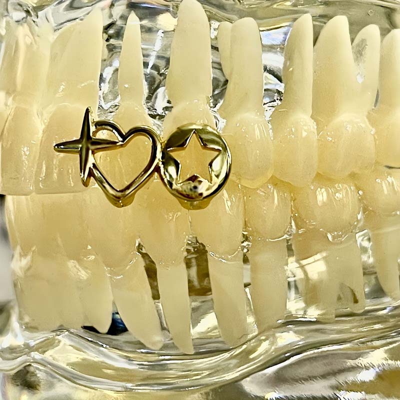 Punk Hip Hop Hollow Heart Teet - Men Accessories In Silver recension och pris