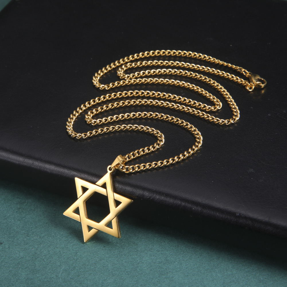 Stainless Steel Star of David  - Men Accessories Jewelry recension och pris