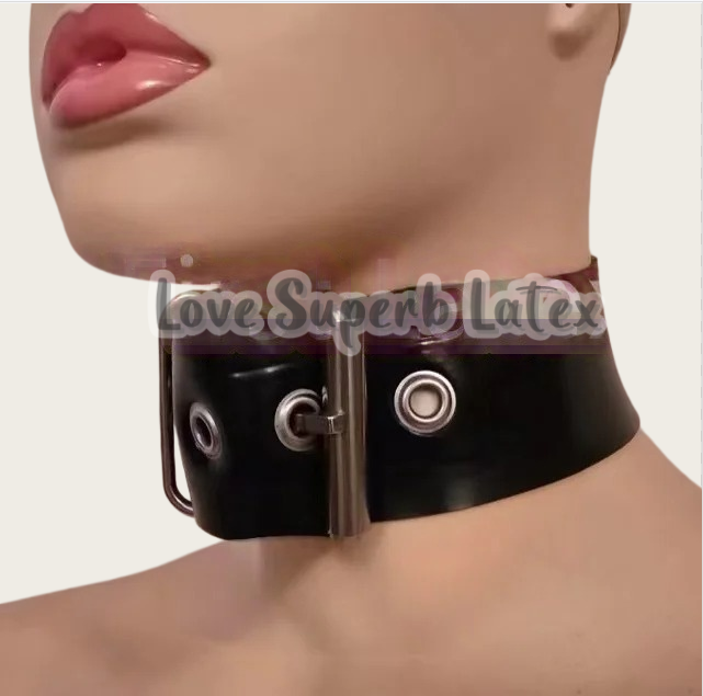 0.4mm Sexy Latex Neck Choker R - Men Accessories Neck Chain recension och pris
