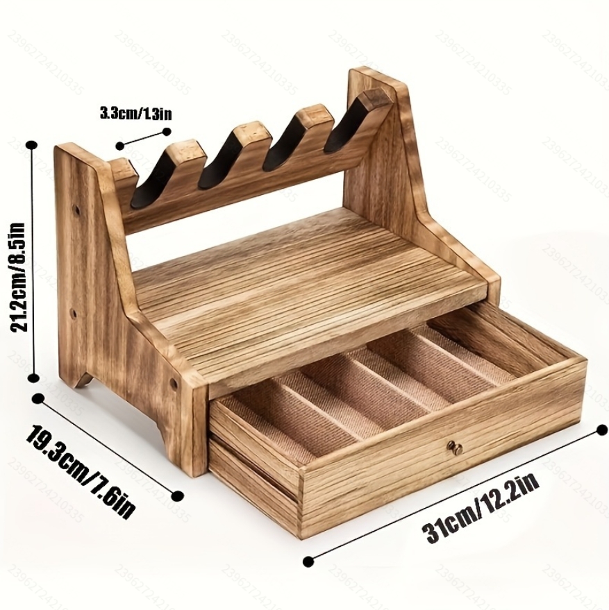 Solid Wood Pistol Storage Stan - Men Accessories Drawer recension och pris
