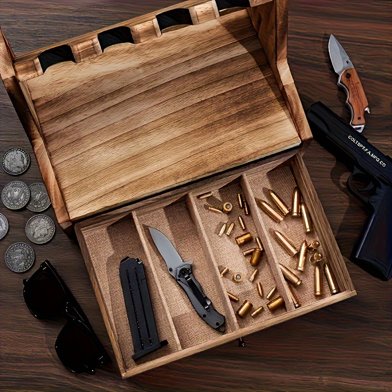 Solid Wood Pistol Storage Stan - Men Accessories Drawer recension och pris