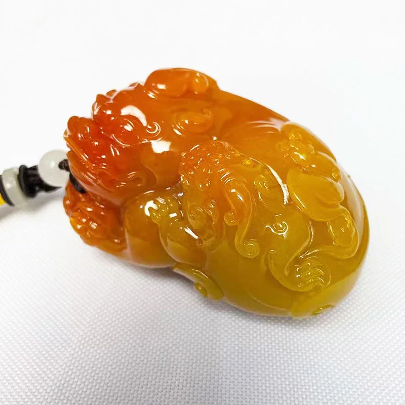 Natural Huang Longyu Pixiu Pen - Men Accessories Chain recension och pris