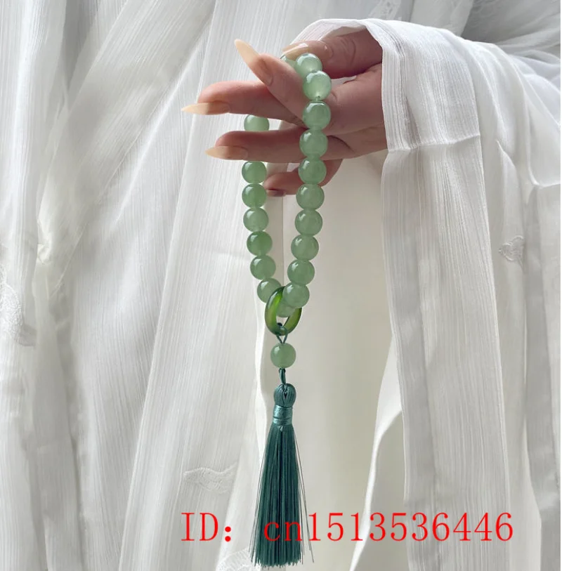 Green Jade Stone 12mm Beads Ta - Bracelet Beaded Men recension och pris