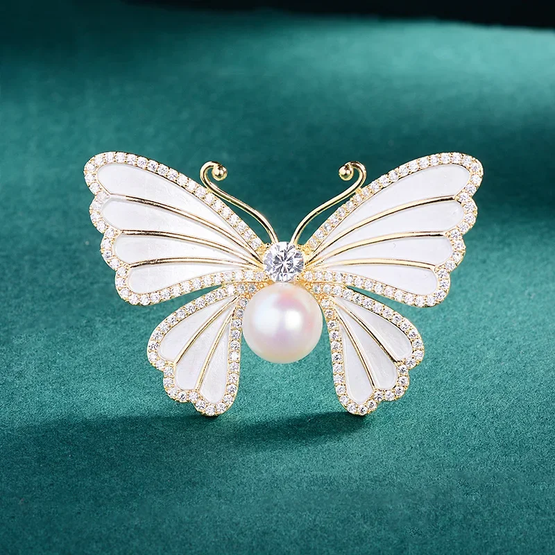 1Pc Chic Pearl Butterfly Brooc - Men'S Accessories Trends 2025 recension och pris